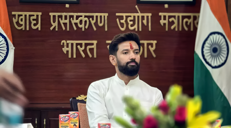 Chirag Paswan Takes Charge of Ministry of Food Processing in Modi 3.0 Cabinet