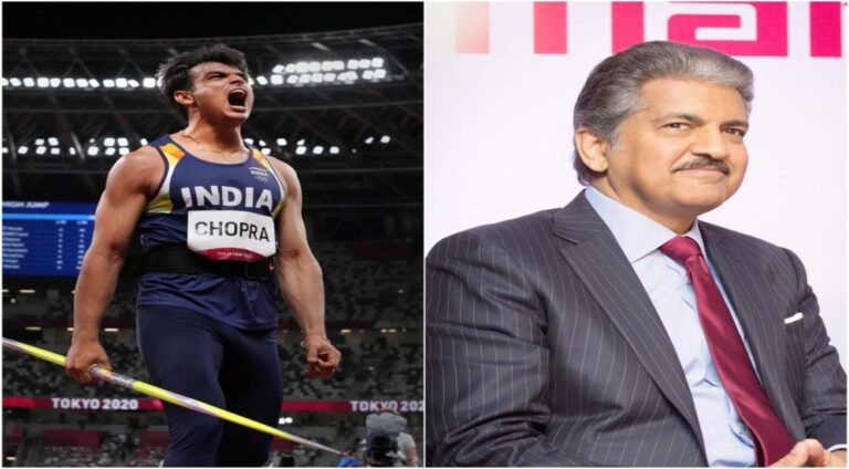 anand mahindra & Neeraj Chopra
